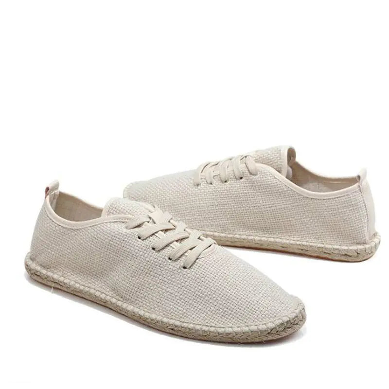 Men's White Breathable Slip-On Loafers