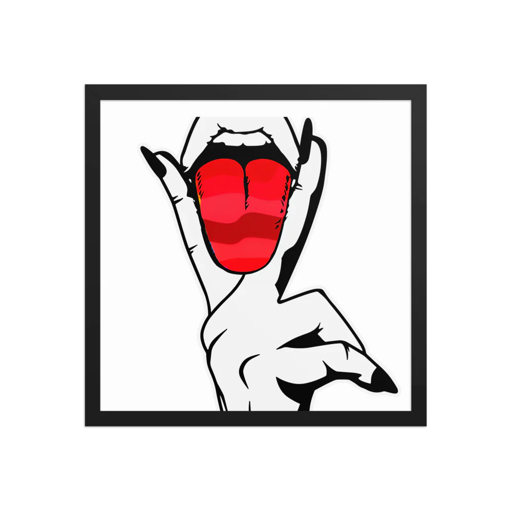 Erotic Art on Enhanced Matte Paper Framed Poster (in)