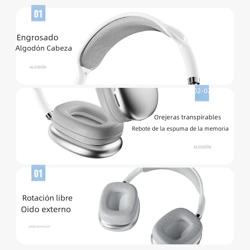 P9 Pro Max Wireless Bluetooth Noise-Canceling Headphones