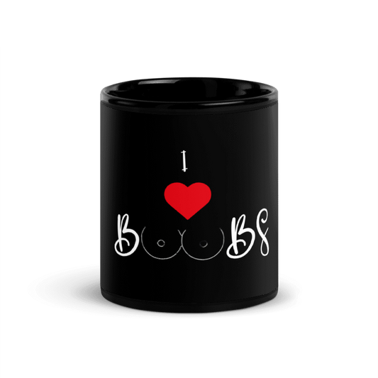 Black Glossy Mug with cheeky quotes