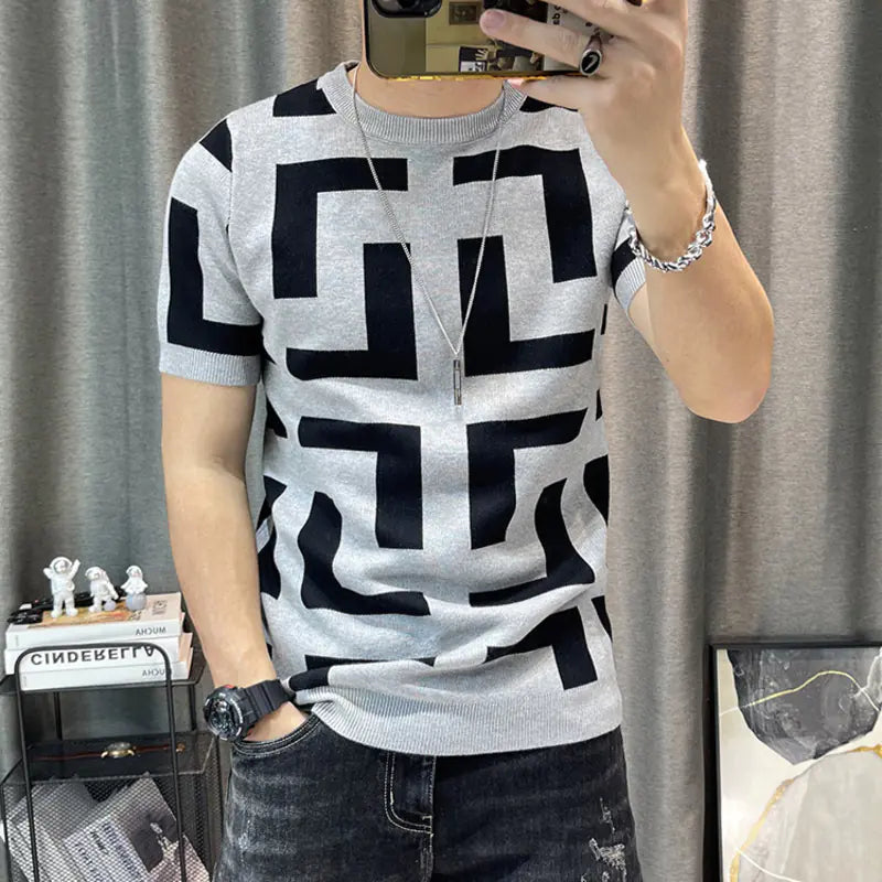 Slim Fit Cotton Men's T-Shirt for Street Style