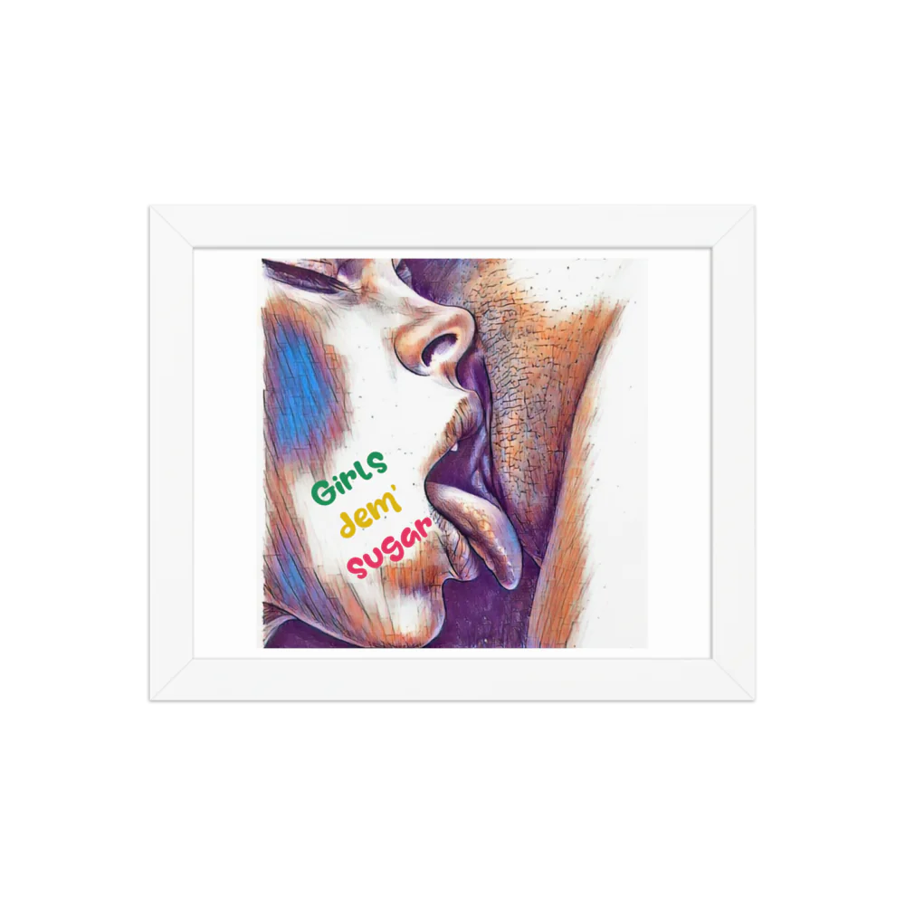 Erotic Art on Enhanced Matte Paper Framed Poster (in)