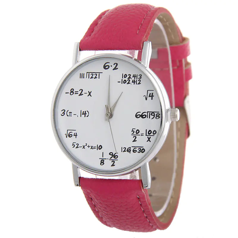 Trendy Women's Quartz Watch with Leather Strap