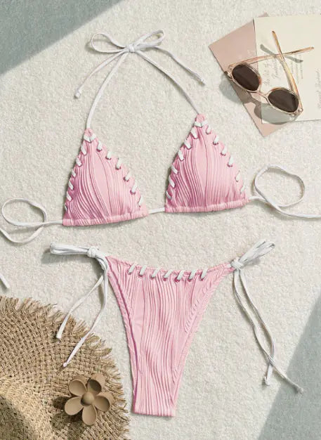 Sexy Solid Color Bikini Set