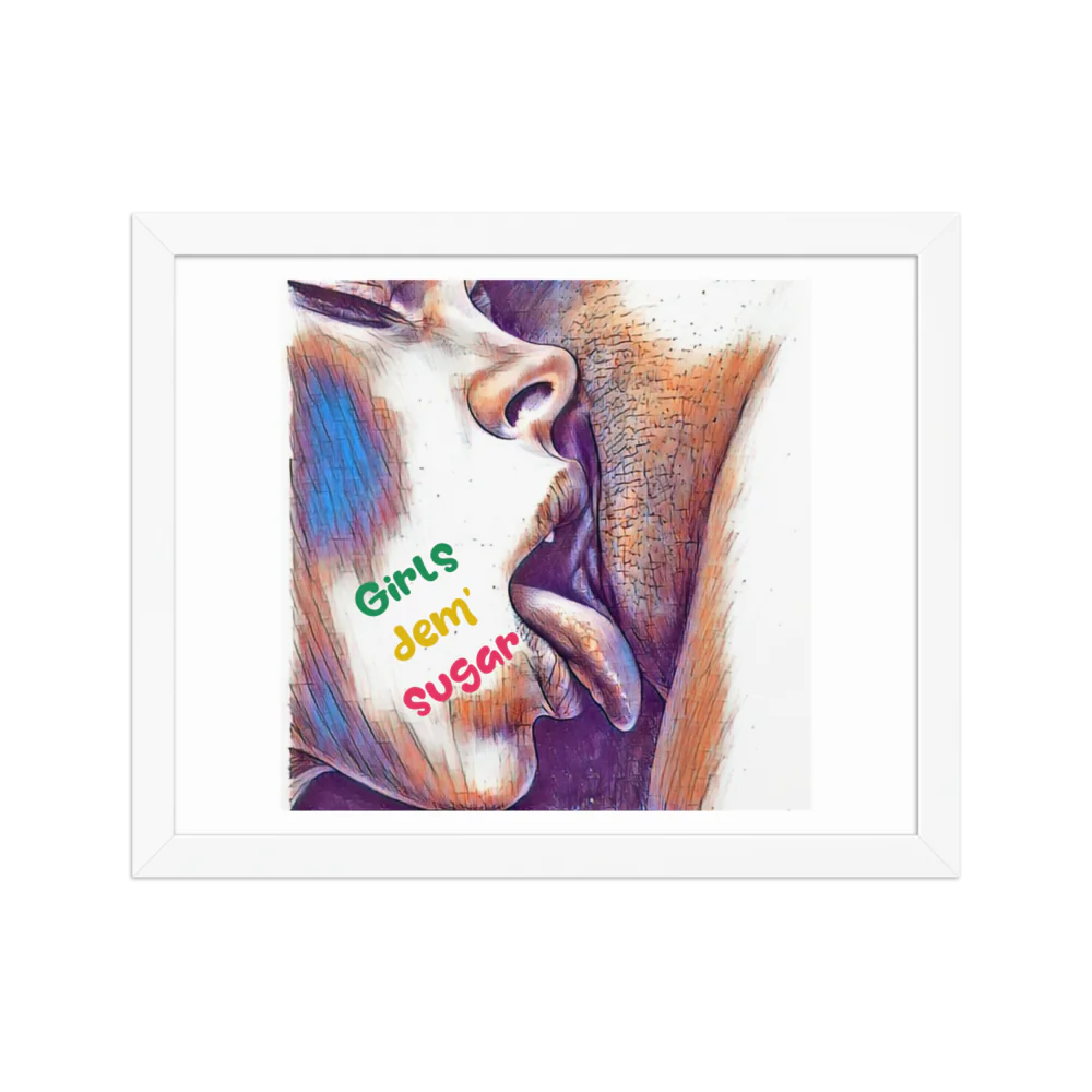 Erotic Art on Enhanced Matte Paper Framed Poster (in)