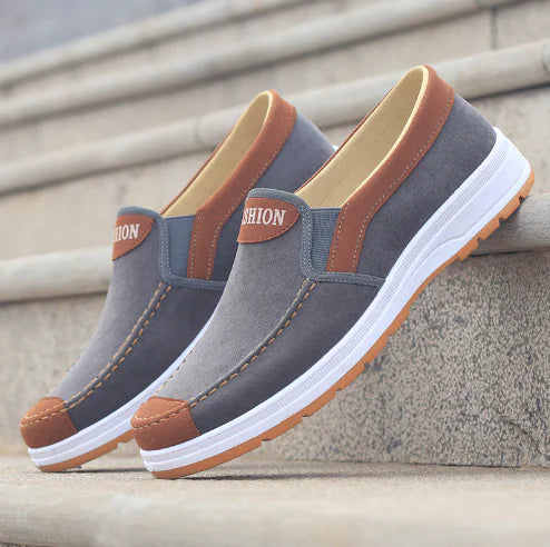 Men's Casual Breathable Canvas Slip-On Sneakers