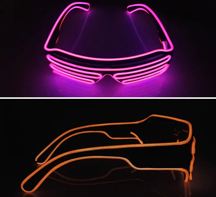 Performing Glasses with Shutter Light Effect
