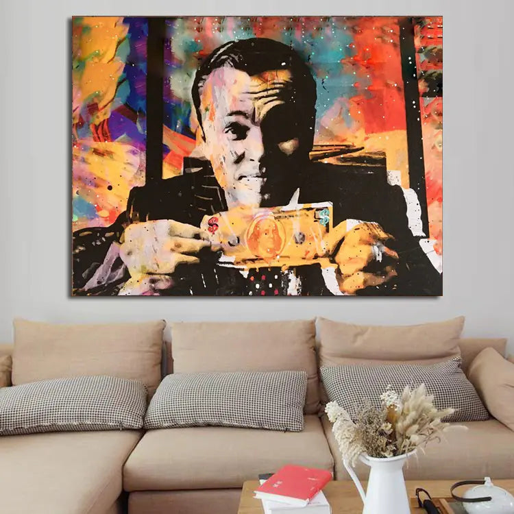 Wolf of Wall Street Movie Oil Painting Wall Decor