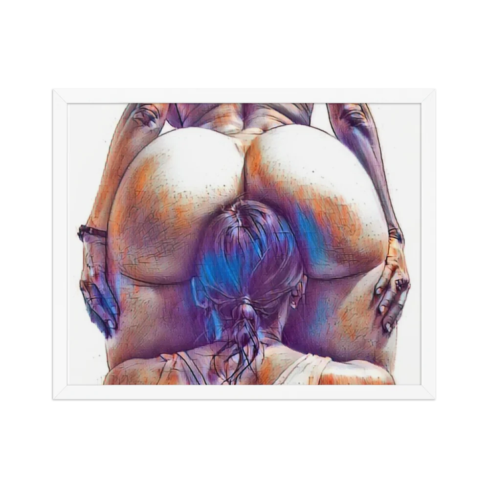 Erotic Art on Enhanced Matte Paper Framed Poster (in)