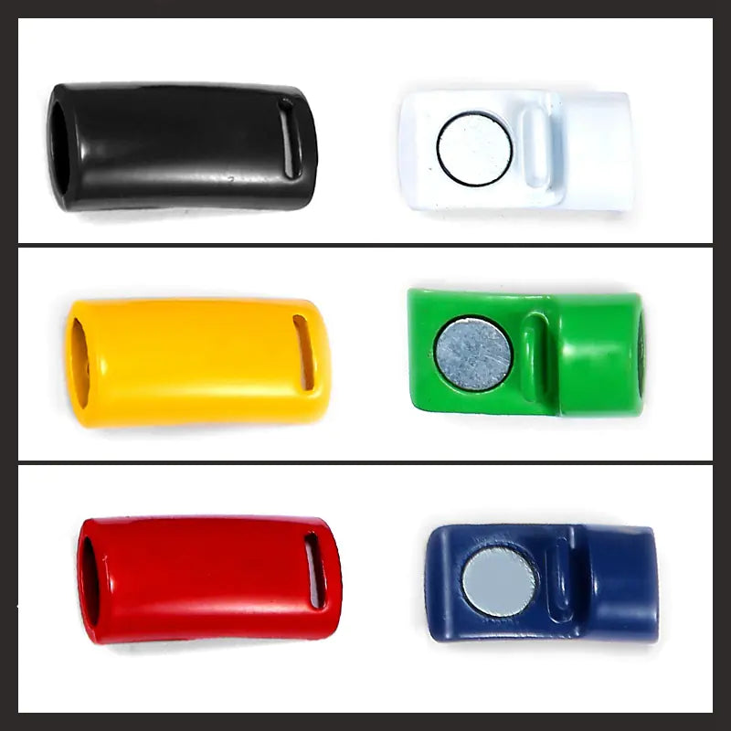 Colorful Magnetic No-Tie Shoelaces with Metal Flat Design