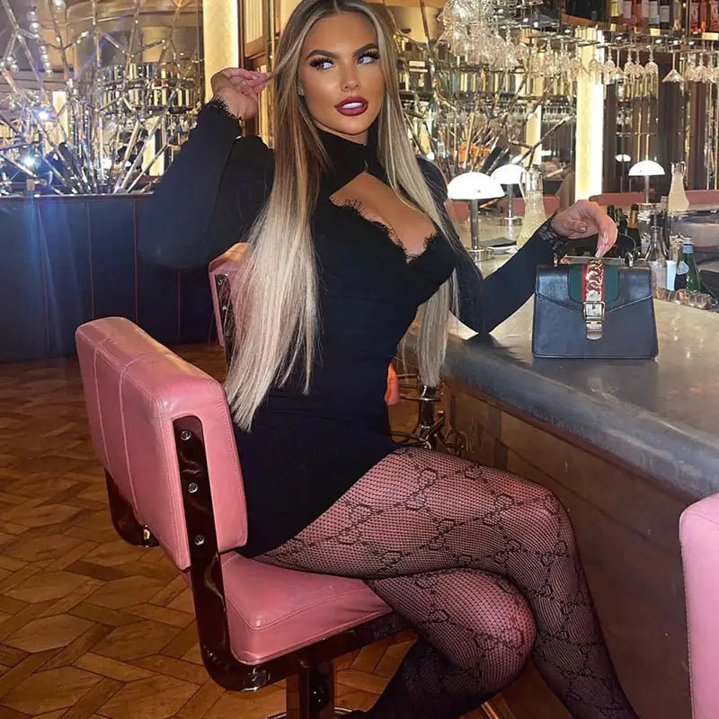 Women's Lace Hollow Dress