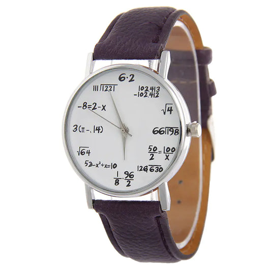 Trendy Women's Quartz Watch with Leather Strap