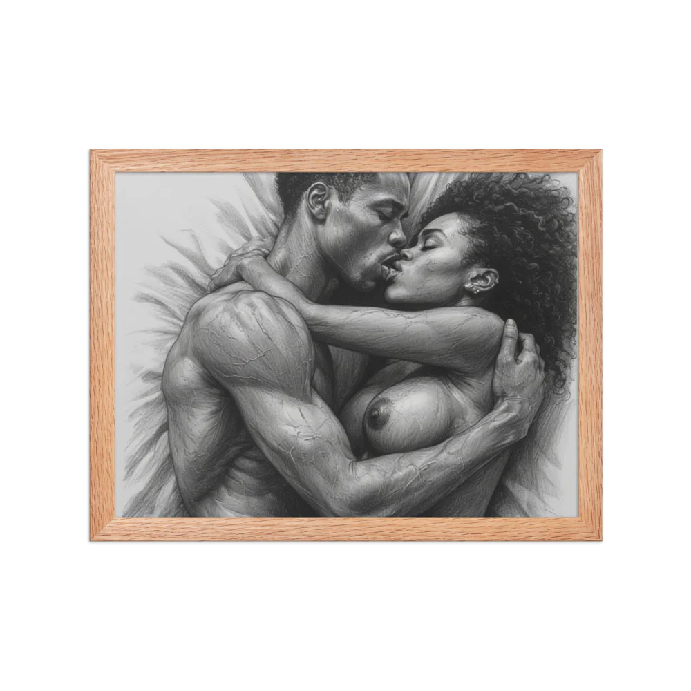 Erotic art Enhanced Matte Paper Framed Poster (in)