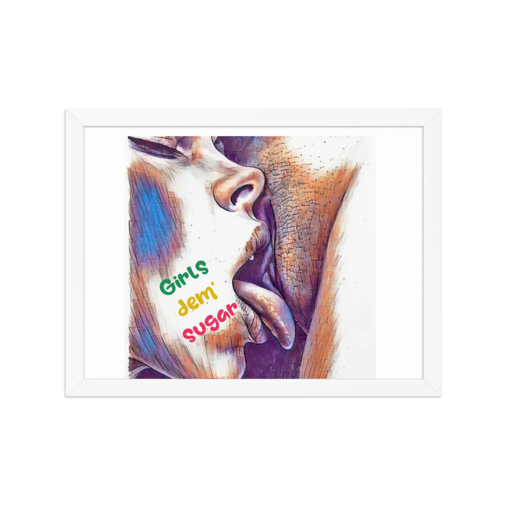 Erotic Art on Enhanced Matte Paper Framed Poster (in)