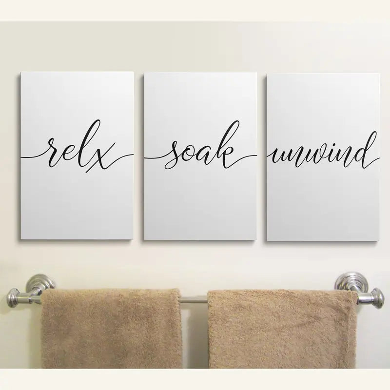 3pcs Simple Family Quotes Modern Art Wall Posters