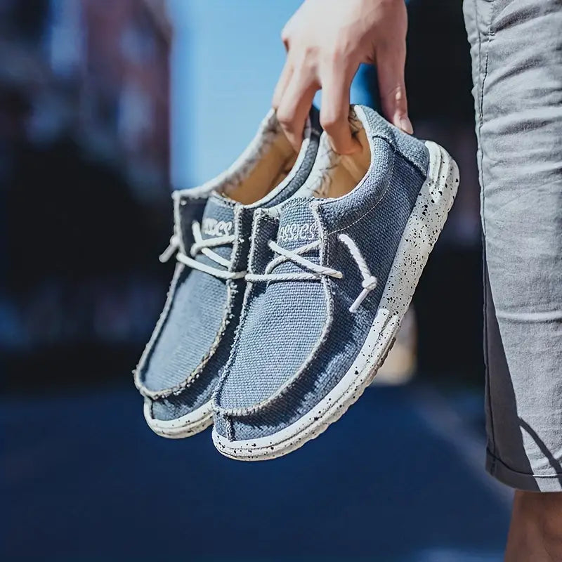 Men's Lightweight Casual Canvas Slip-On Loafers