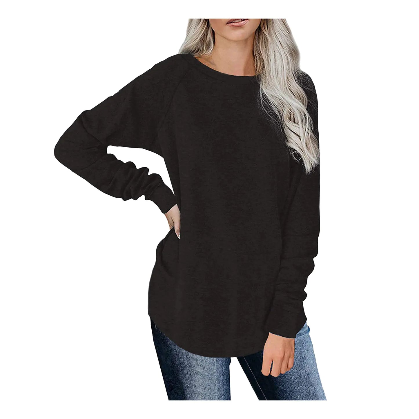 Spring Women's Long Sleeve Casual Loose T-Shirt Tops