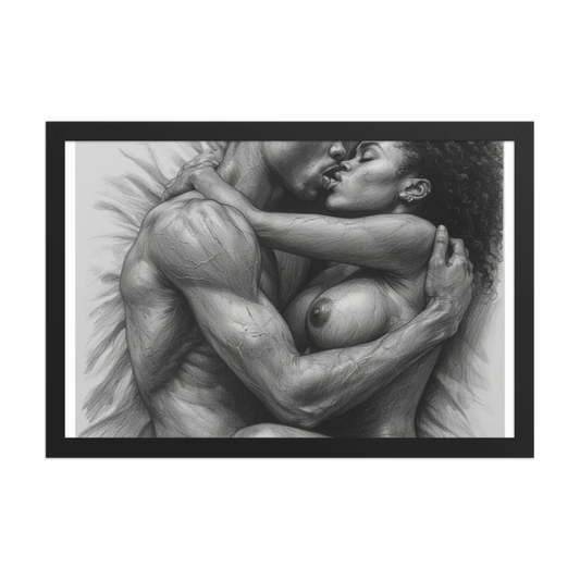 Erotic art Enhanced Matte Paper Framed Poster (in)