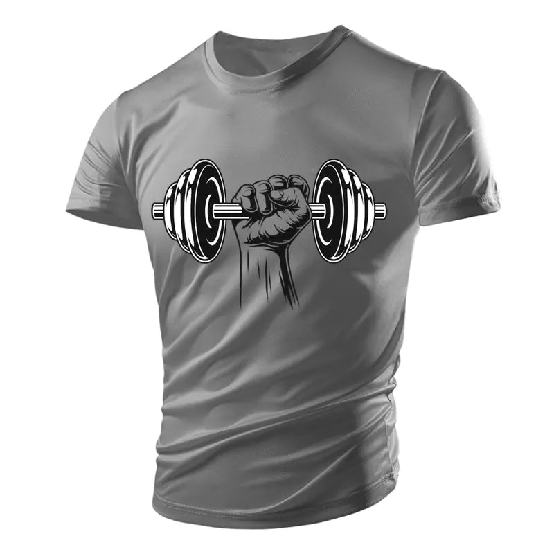 3D Printed Fitness Dumbbells & Polyester Men's T-Shirts