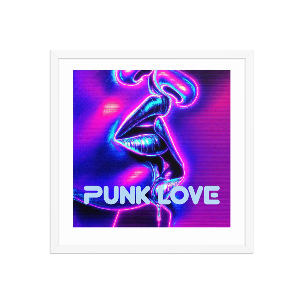 Punk Love Framed Poster (in)