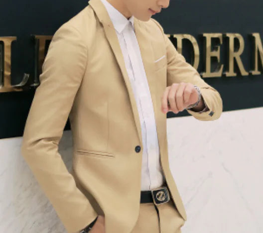 Men's Slim Casual Suit for Comfortable Business Wear