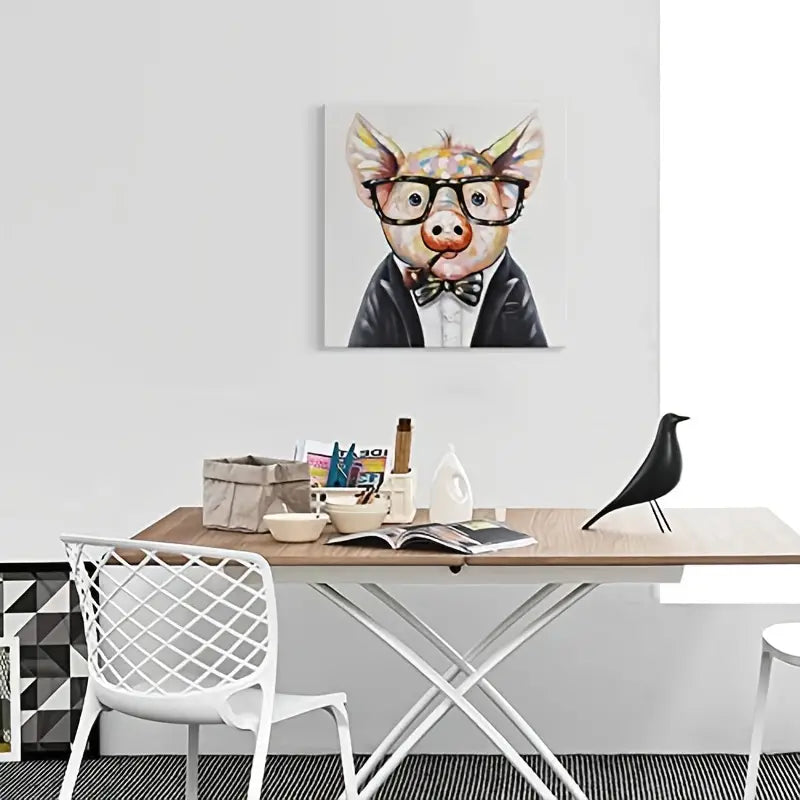 Kawaii Animals Canvas Wall Art Decor (24x24 inches)