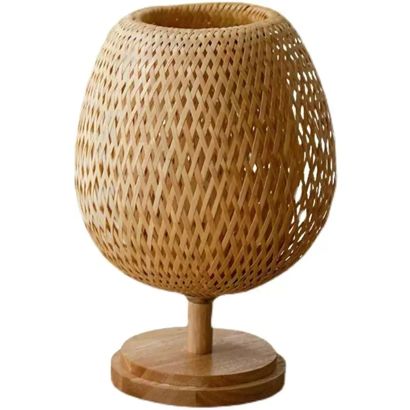 New Chinese Style Wooden Bedside Lamp for Home Decor