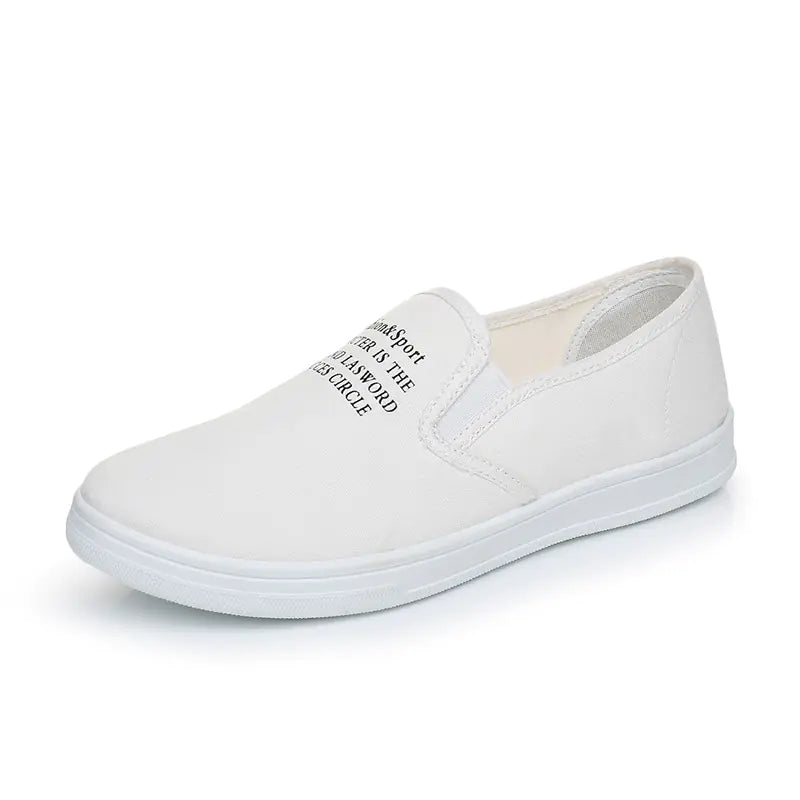 Low Top Canvas Slip-On Sneakers