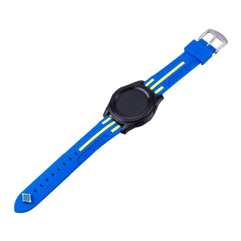Smart Dual Color Silicone Stripe Watch Strap