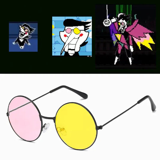Spamton Plush Glasses for Cosplay and Gaming Merchandise