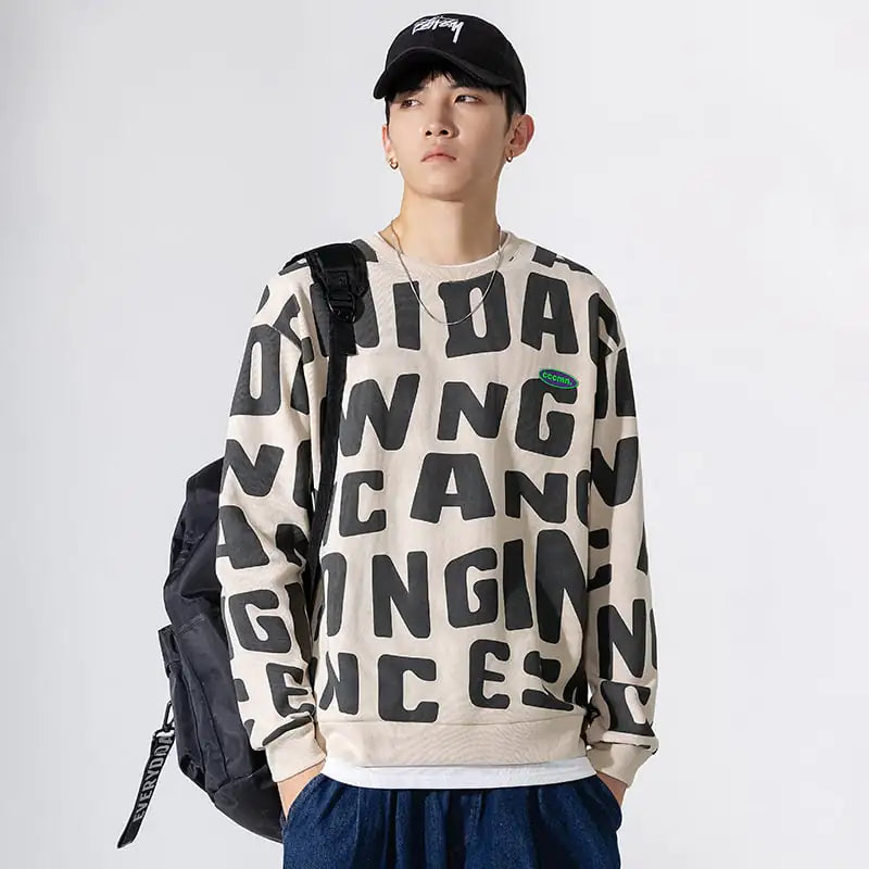 Unisex Autumn Winter Round Neck Graphic Tee