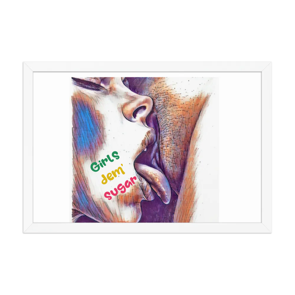 Erotic Art on Enhanced Matte Paper Framed Poster (in)