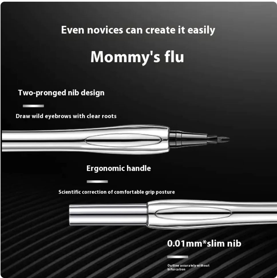 Waterproof Dual-Fork Eyebrow Pencil