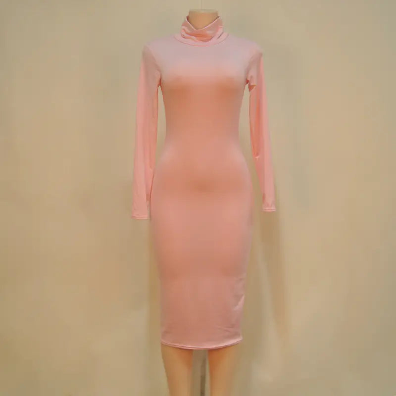 Autumn Winter Bandage Dress & Long Sleeve