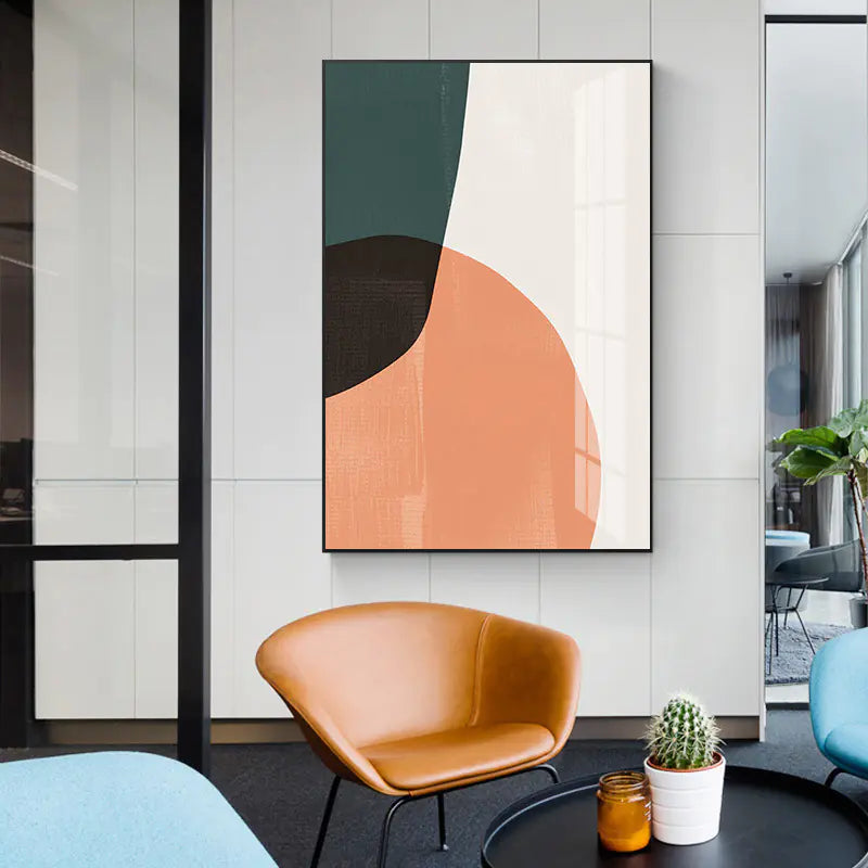 Modern Abstract Triptych Wall Art for Dining Room
