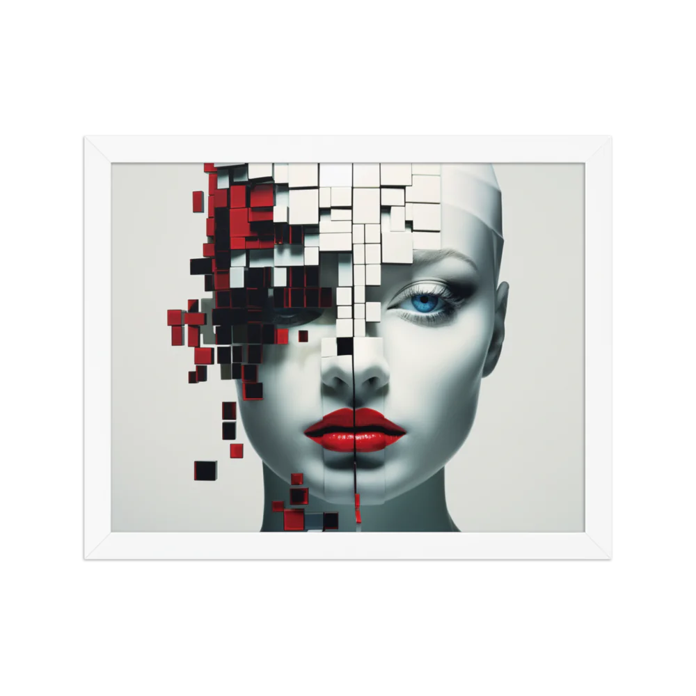 Cyborg Art on Enhanced Matte Paper Framed Poster (in)
