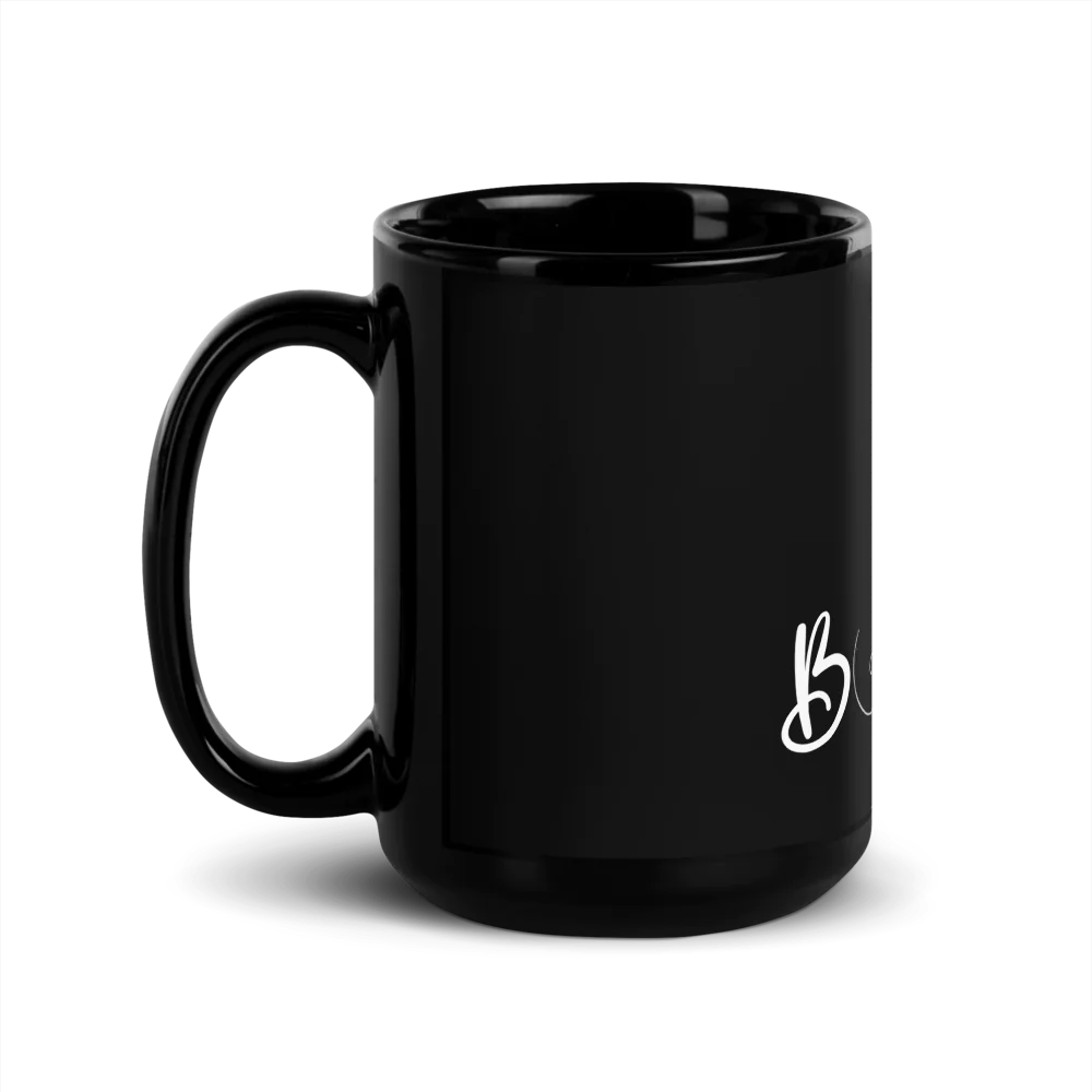 Black Glossy Mug with cheeky quotes