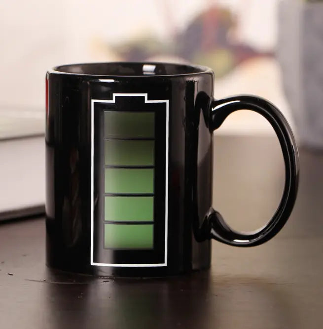 Color-Changing Temperature Mug - Ceramic Coffee Cup