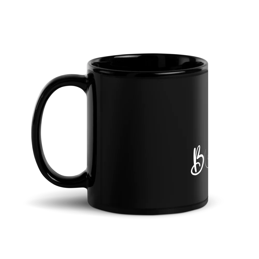Black Glossy Mug with cheeky quotes
