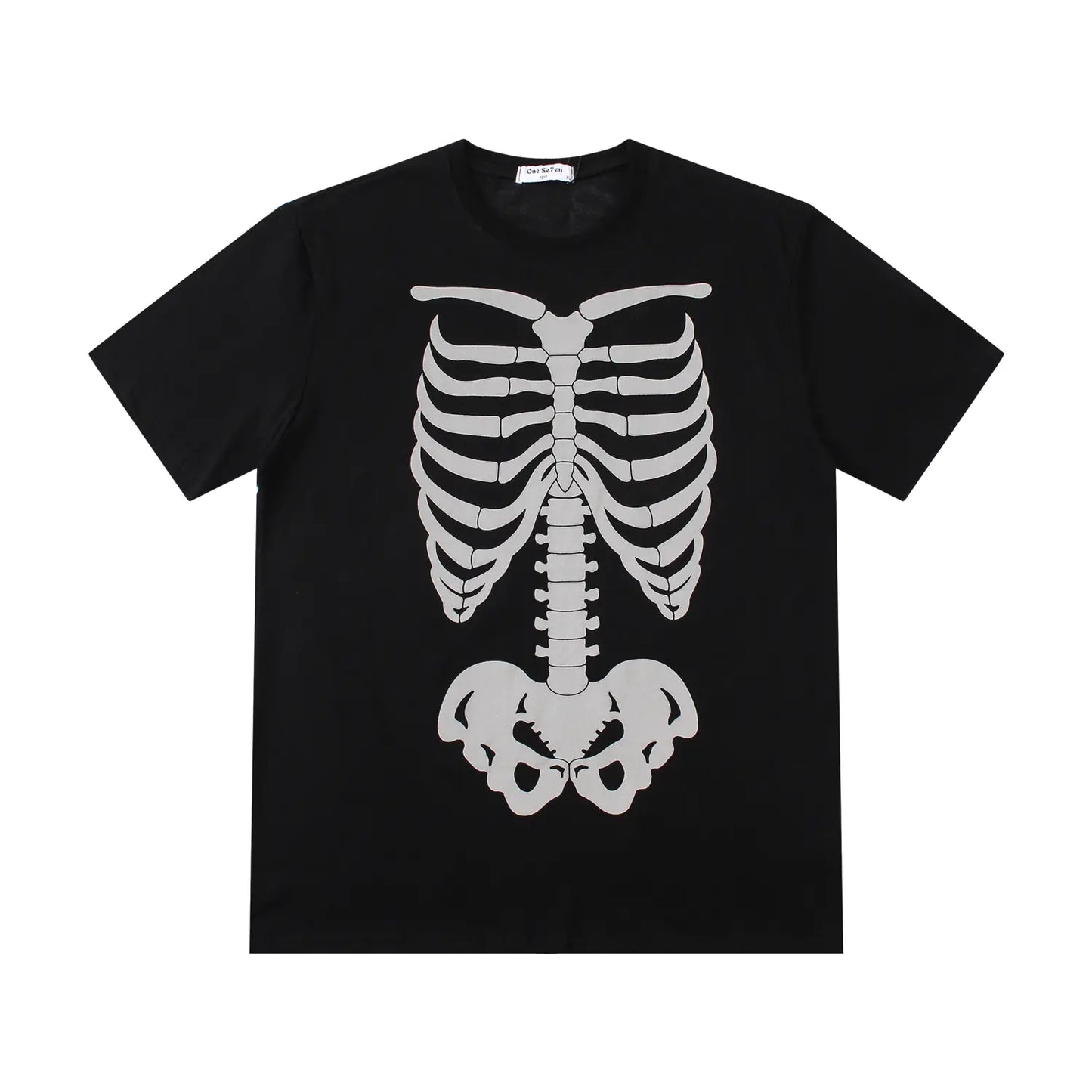 3M Reflective Skeleton Graphic Loose T-Shirt
