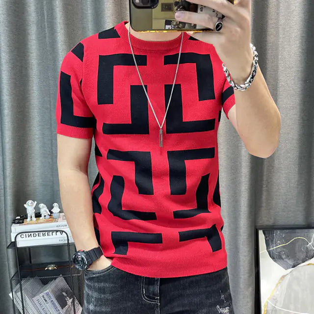 Slim Fit Cotton Men's T-Shirt for Street Style