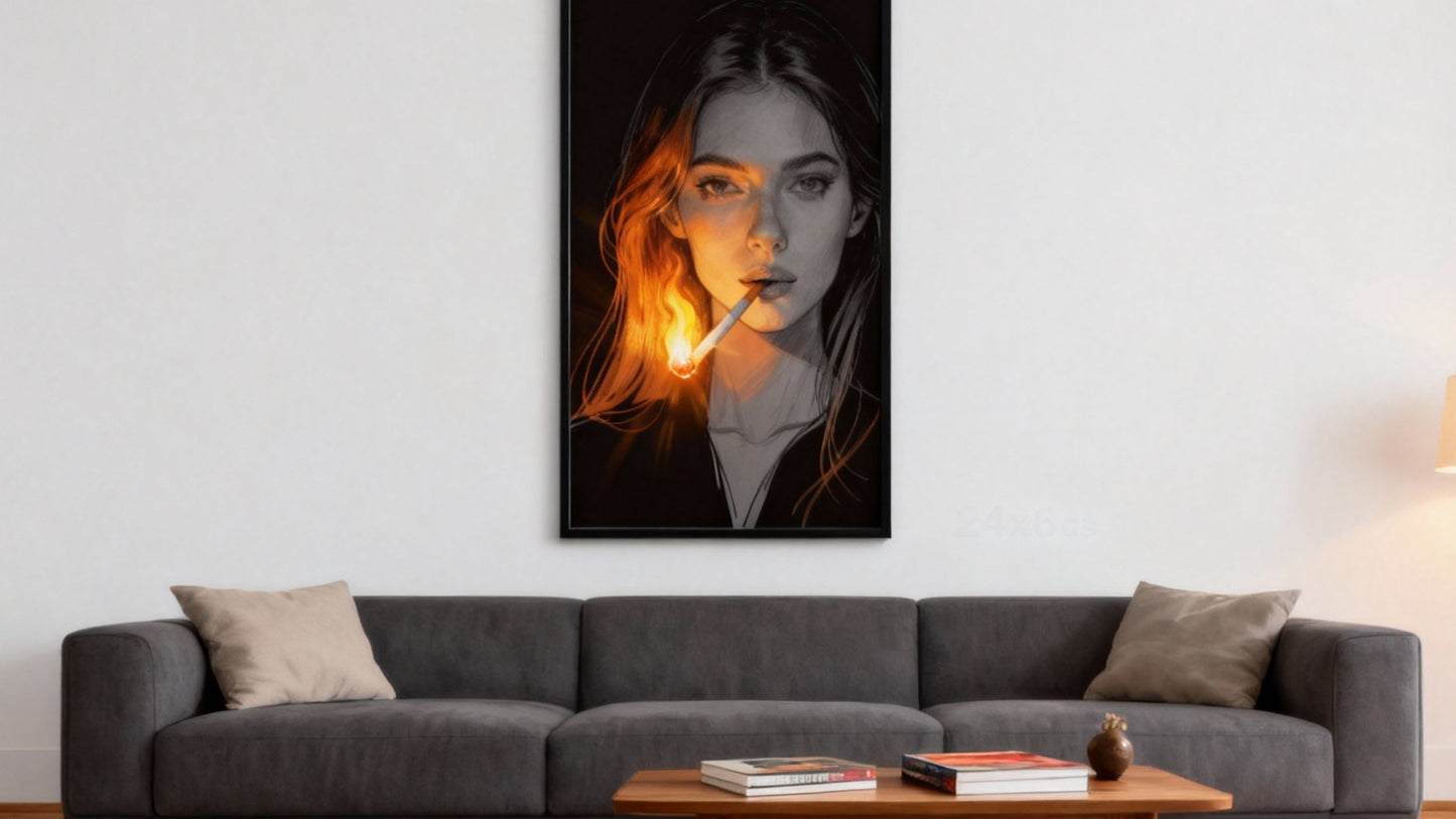 Illuminated Smoke Wall Art