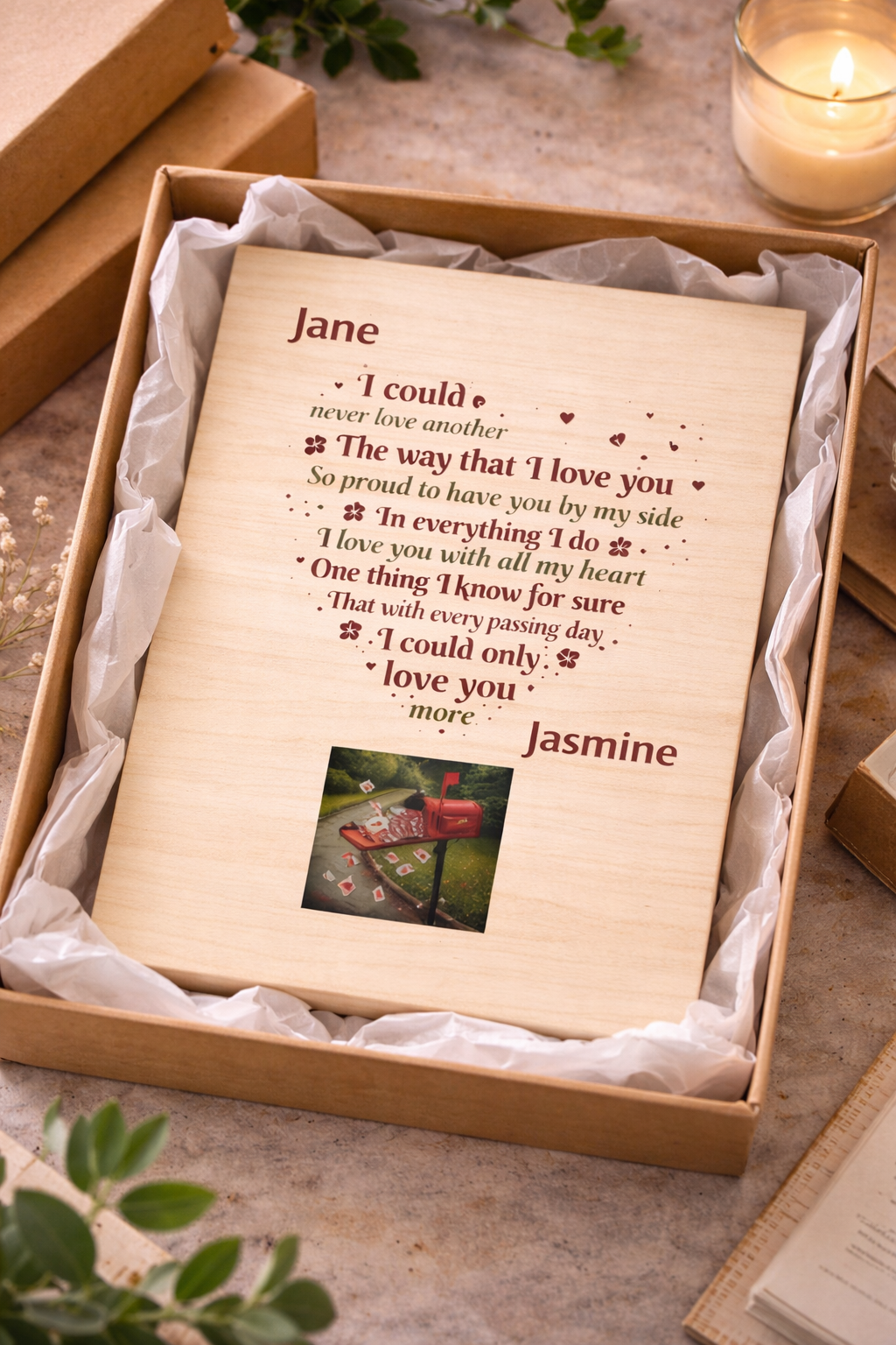 Personalize this woodprint!