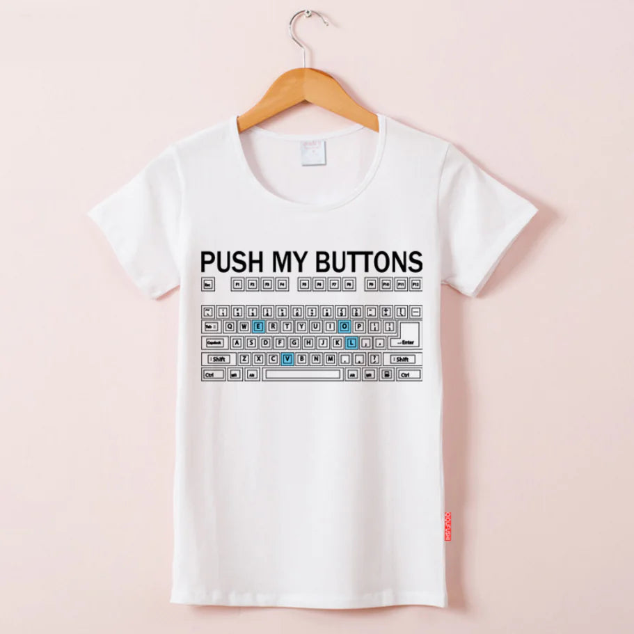 Funny Keyboard T-Shirt for Women