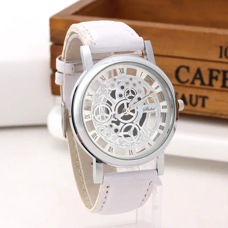 Fashionable Mechanical Watch for Men and Women with Hollow Strap