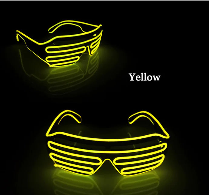Performing Glasses with Shutter Light Effect