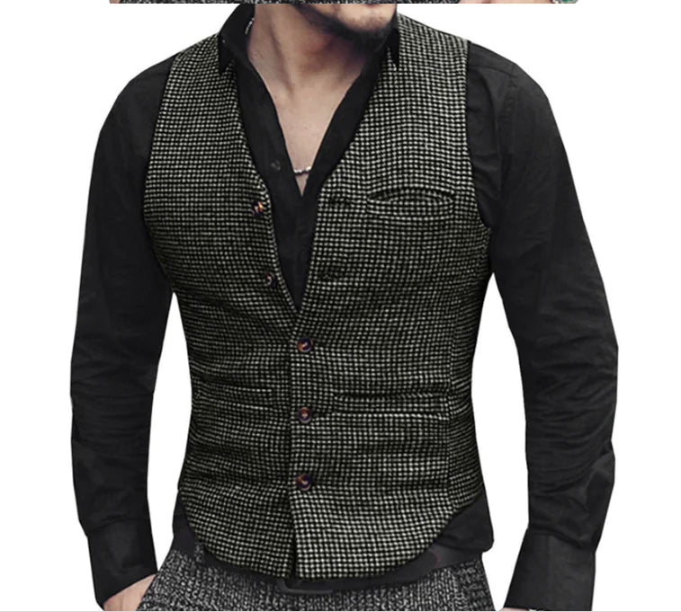 Waistcoat for men and women - Vintage Style Wool Vest