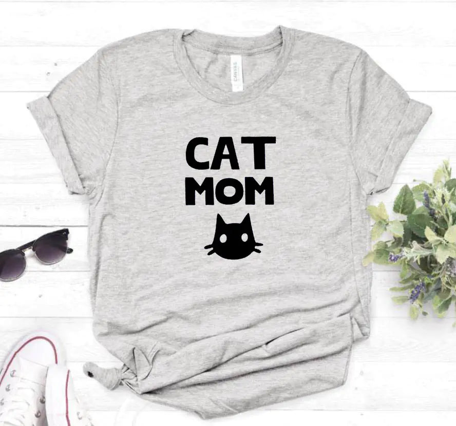 Cat Mom Graphic T-Shirt for Men and Women