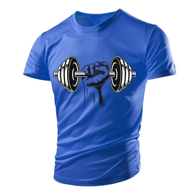 3D Printed Fitness Dumbbells & Polyester Men's T-Shirts